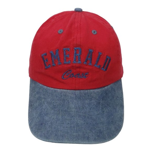 Vtg Distinctive Headwear Emerald Coast Strapack Cap Destin Florida Embroidery - Picture 1 of 11